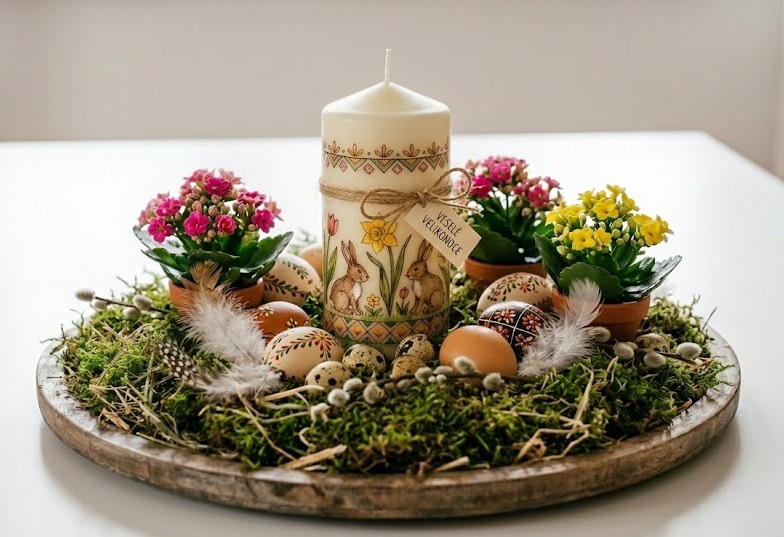 Velikonoční výzdoba na stůl